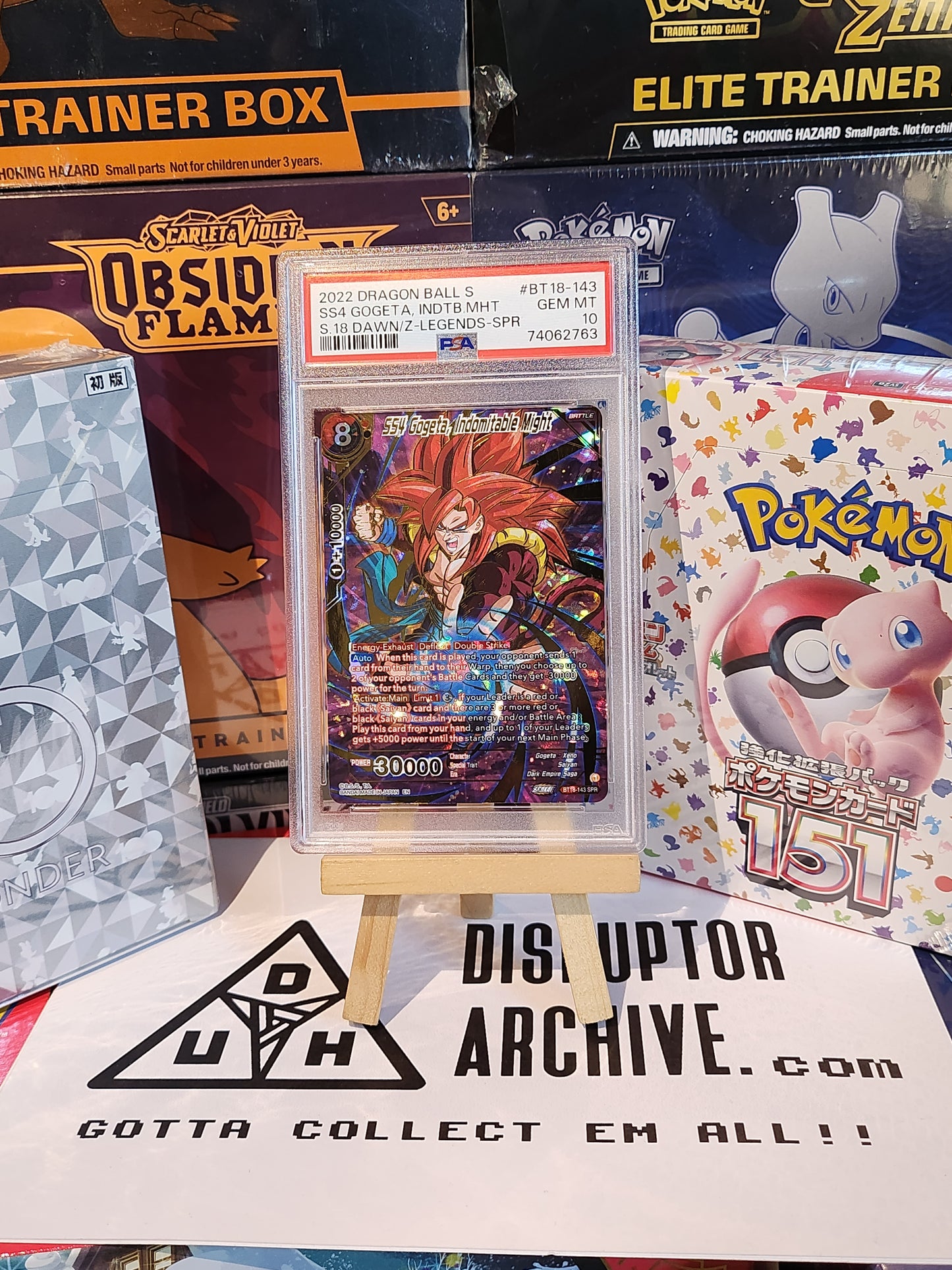 PSA 10 Dragon Balls 2022 SS4 Gogeta, INDTB MHT Gem Mint