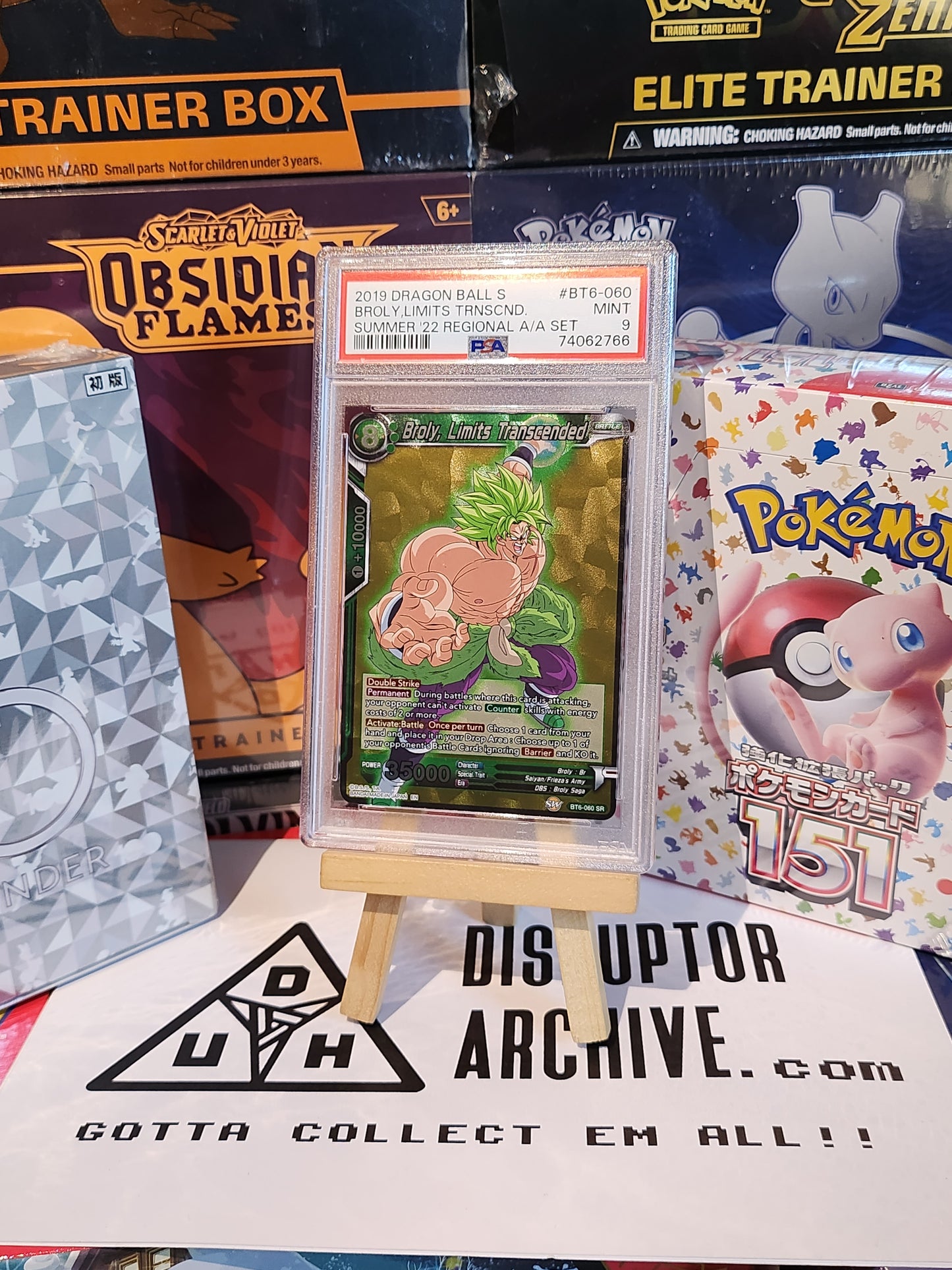 PSA 9 Dragon Balls Broly Limits Transcended Mint