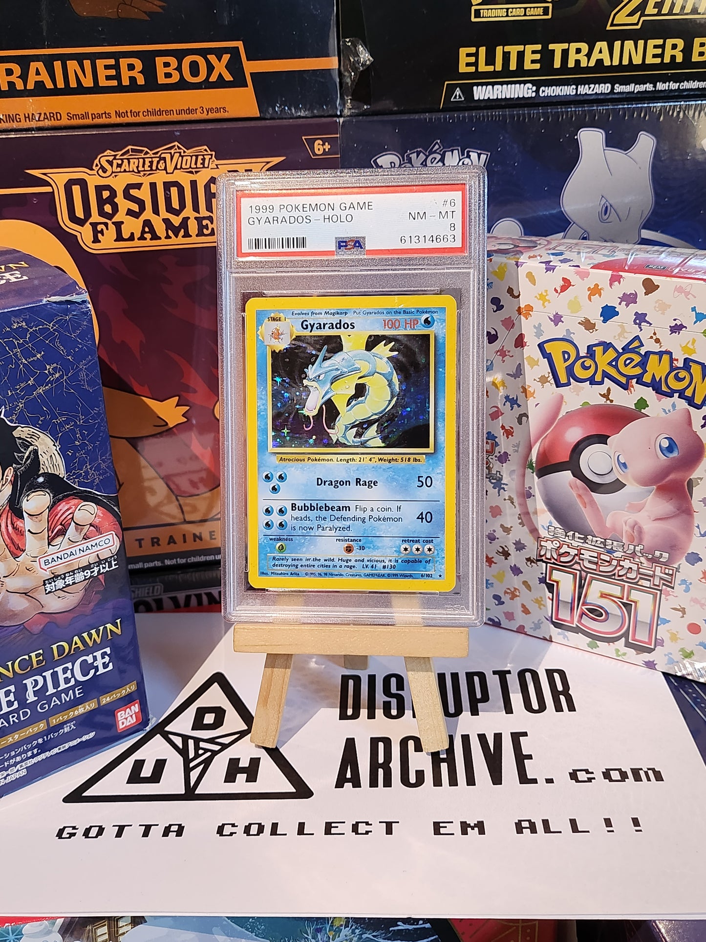 PSA 1999 Pokémon 8 Gyarados Holo #6 Base Set