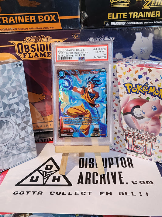 PSA 10 Dragon Balls 2022 SSB Goku, TNQ UNCHN Gem Mint