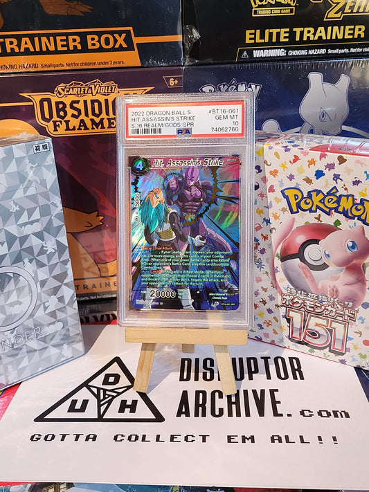 PSA 10 Dragon Balls 2022 Hit Assassin's Strike Gem Mint