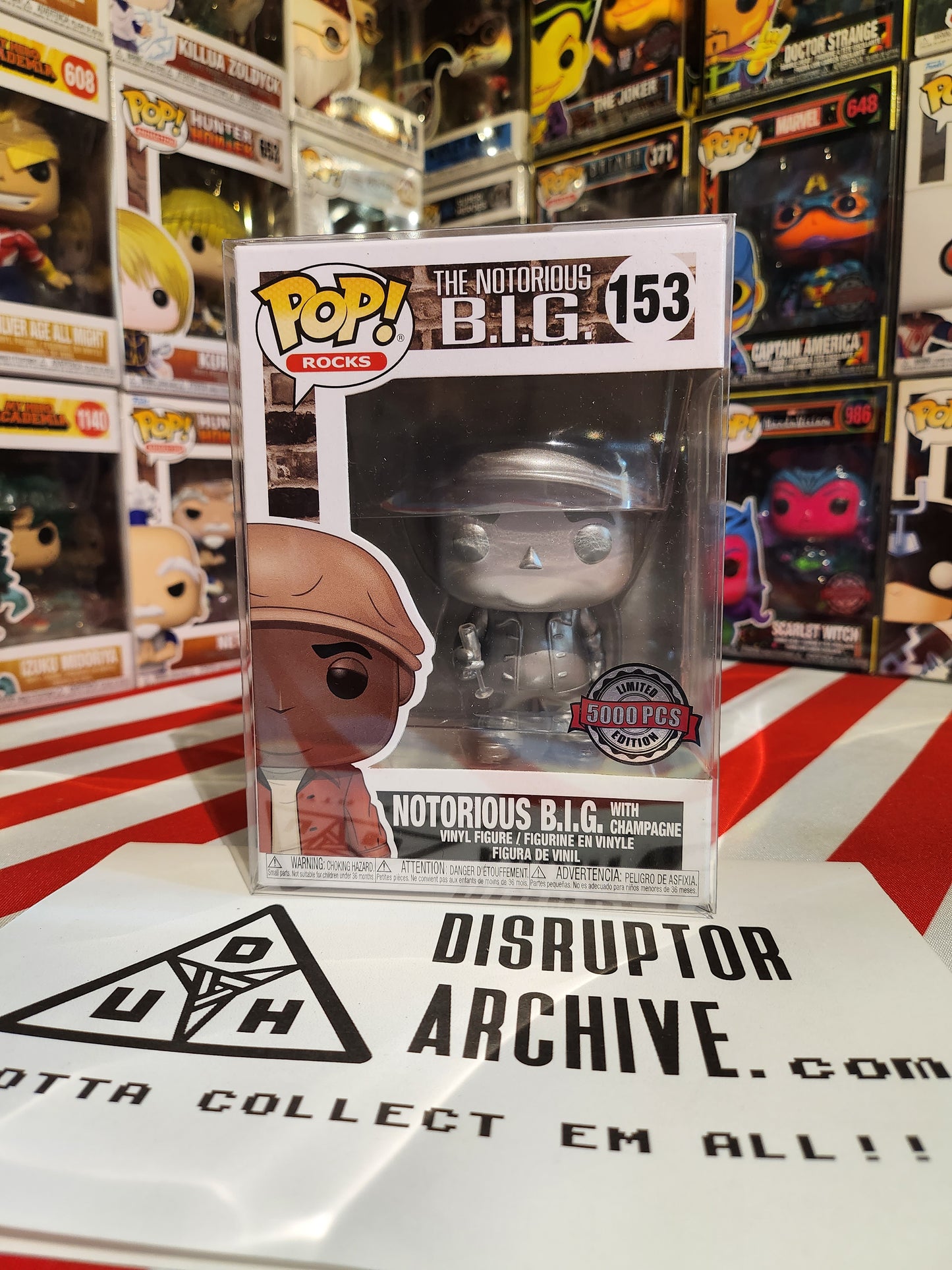 Funko Notorious B.I.G with Champagne Limited Edition #153