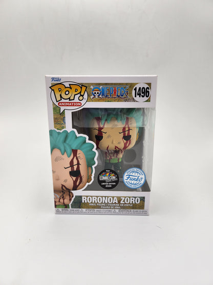 One Piece Funko Pop - Roronoa Zoro #1496 "Nothing Happened" Comic Con