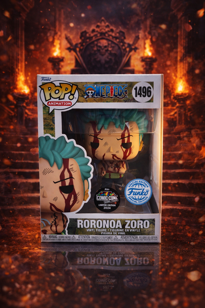 One Piece Funko Pop - Roronoa Zoro #1496 "Nothing Happened" Comic Con