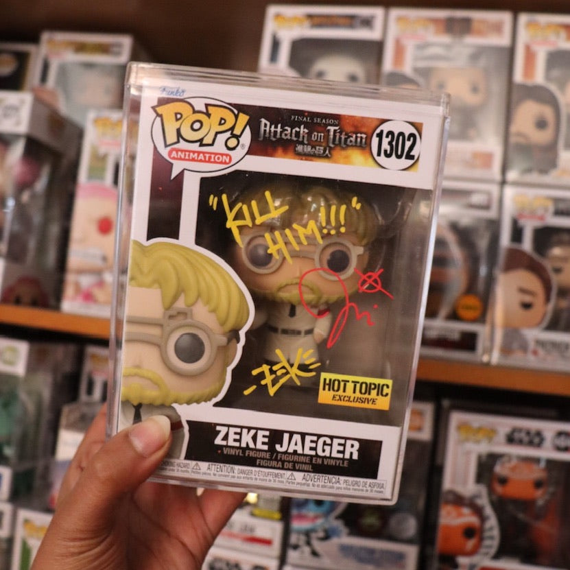 Signed Attack on Titan Zeke Jaeger #1302 Funko
